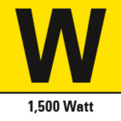 1 500 watt strømforbruk