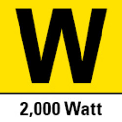 2 000 watt kraftig varmluftsvifte