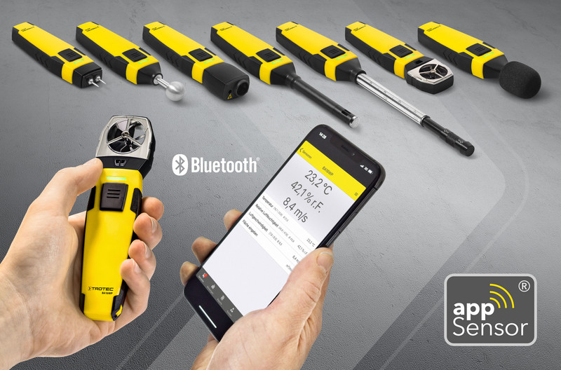 app-sensorer fra Trotec