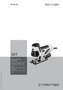 Bruksanvisning pendelstikksag PJSS 11-230V (INT)