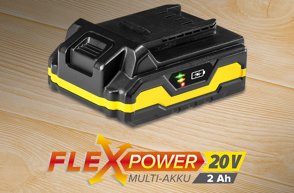 Flexpower flerbatteri 20V / 2,0 Ah