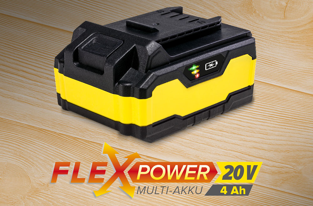 Flexpower-multibatteri, 20 V, 4,0 Ah