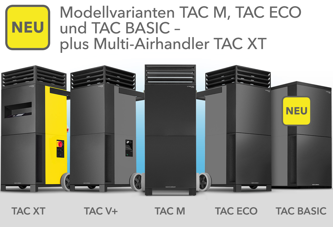 Modellvarianter TAC M og TAC ECO