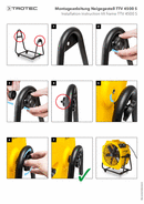 Montasjeveiledning for TTV 4500 S stativ med ruller